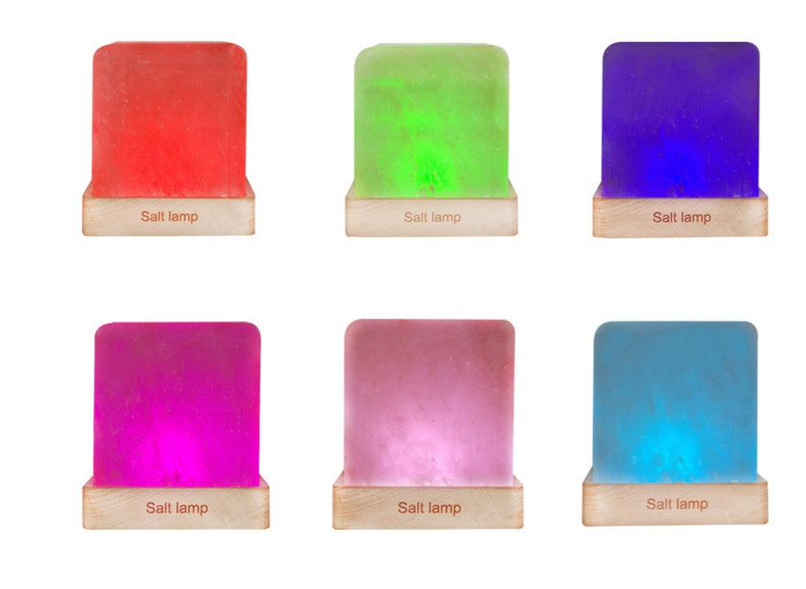 Square wooden night light