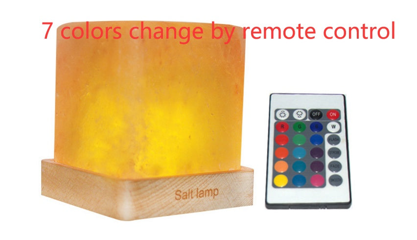 Square wooden night light